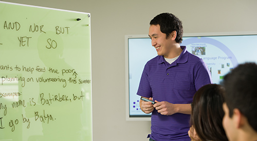 Student presenting Student presenting