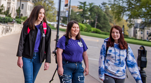 Students on campus